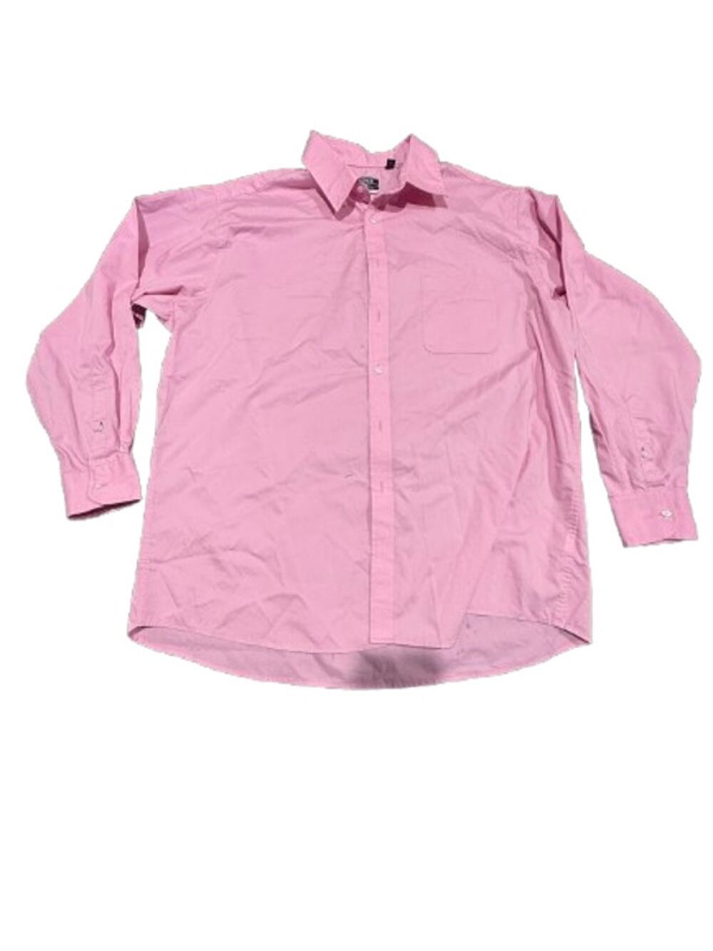 IZOD Men's Pink All-Over Stretch Regular Fit Dress Shirt Size XL